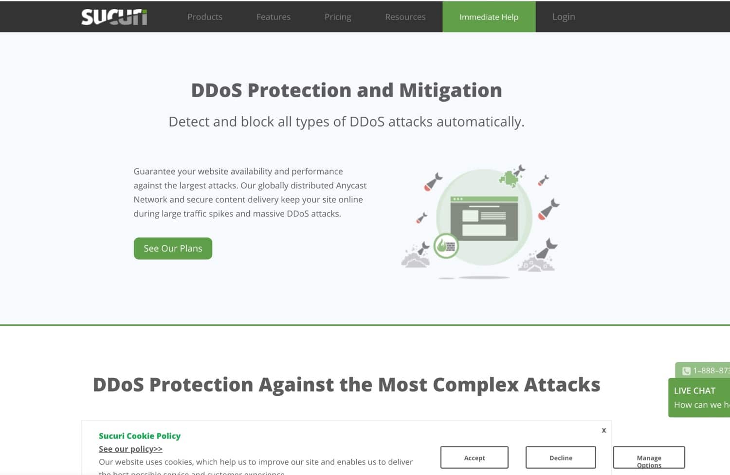 Protection DDoS Sucuri