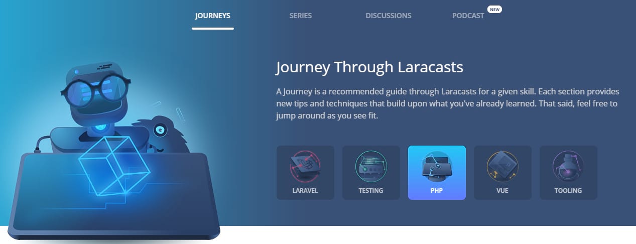 Best PHP tutorials - laracasts journey