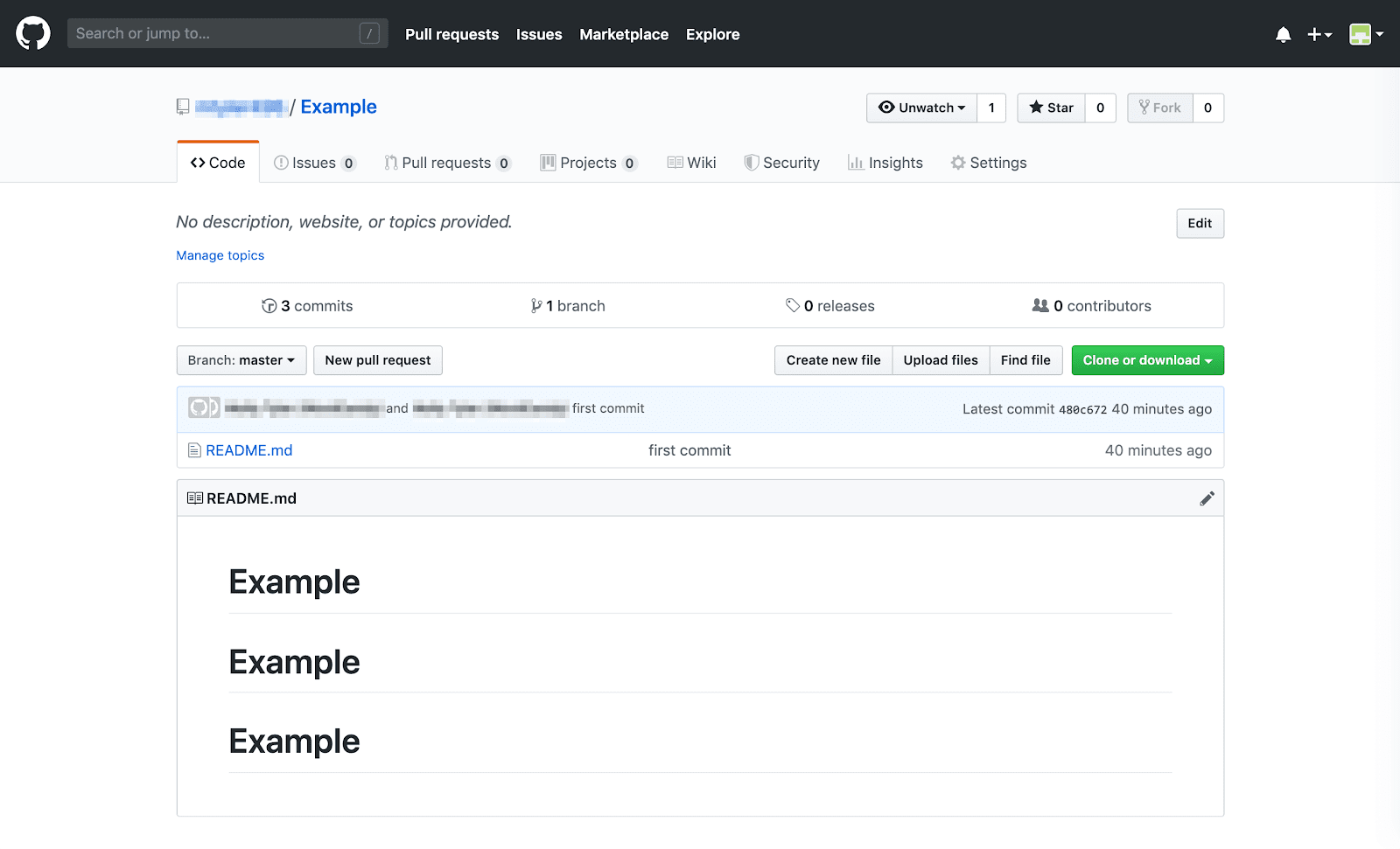 Un nouveau dépôt GitHub listé sur la page du compte utilisateur