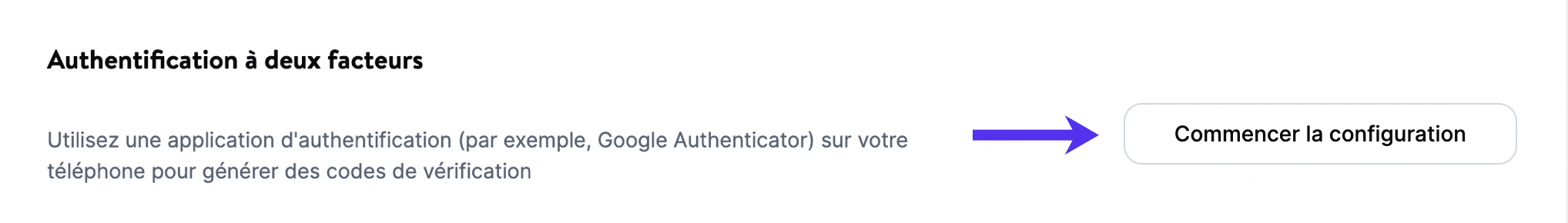 La nouvelle option 2FA basée sur l’authentificateur dans le tableau de bord MyKinsta.