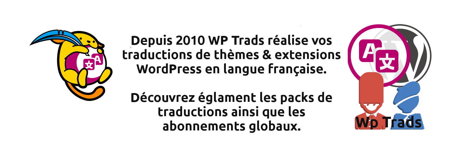 WpTrads, Traductions Françaises WordPress