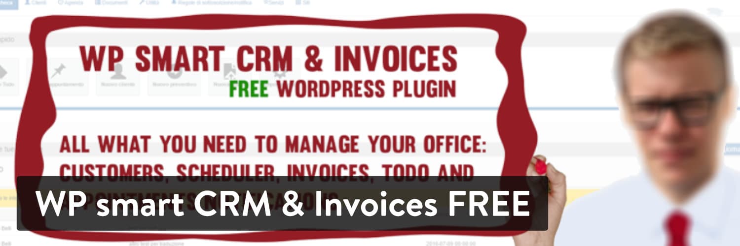 Extension WordPress WP smart CRM & Invoices FREE