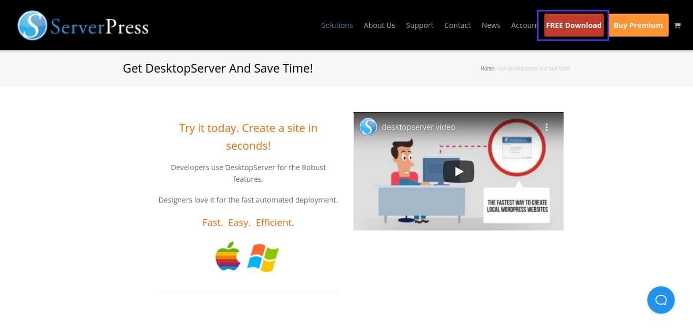 Le site web de ServerPress