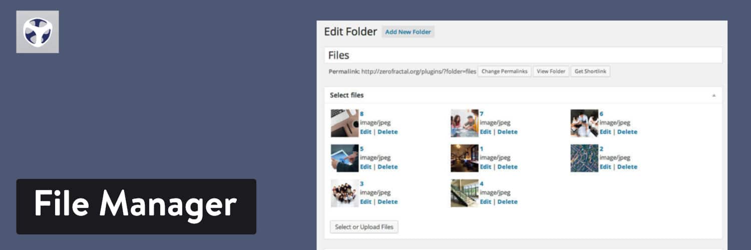 Extension WordPress File Manager