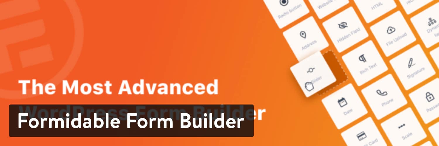 Extension WordPress Formidable Form Builder