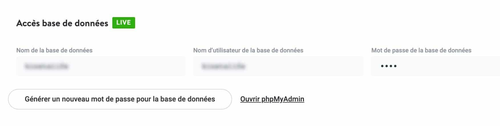 Accéder à phpMyAdmin via MyKinsta.