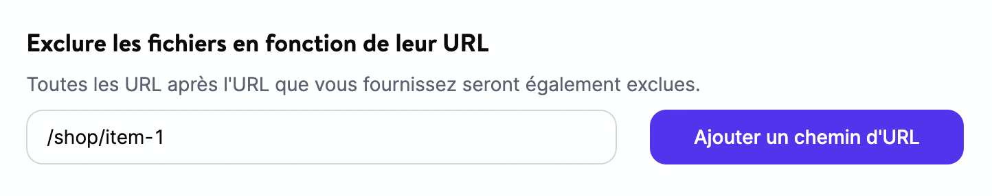 Ajoutez /shop/item-1 à Exclure les fichiers basés sur l'URL dans les réglages CDN de Kinsta.