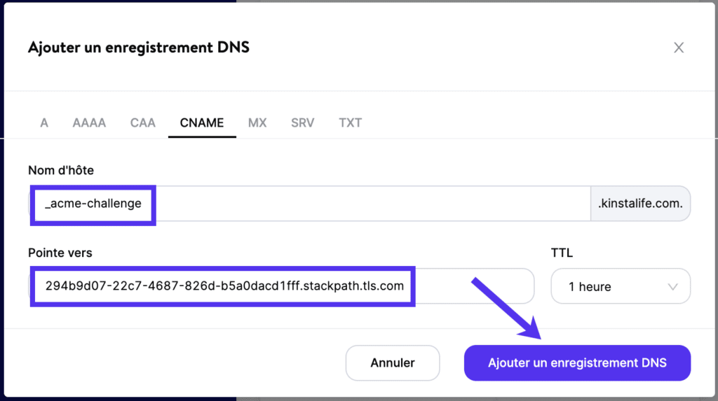 Installer et configurer StackPath pour les sites hébergés chez Kinsta