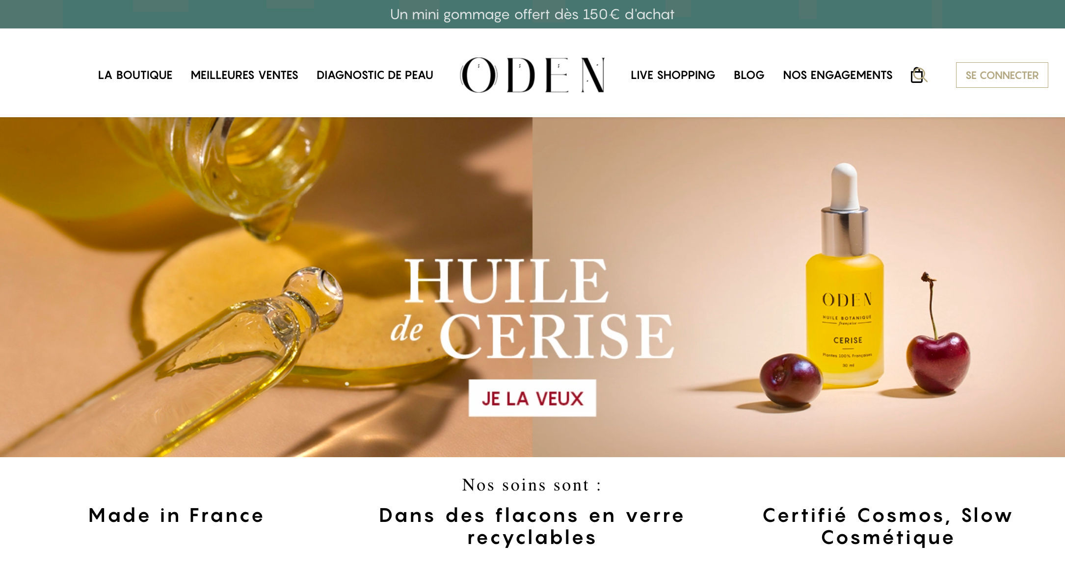 Le site web de l'Oden