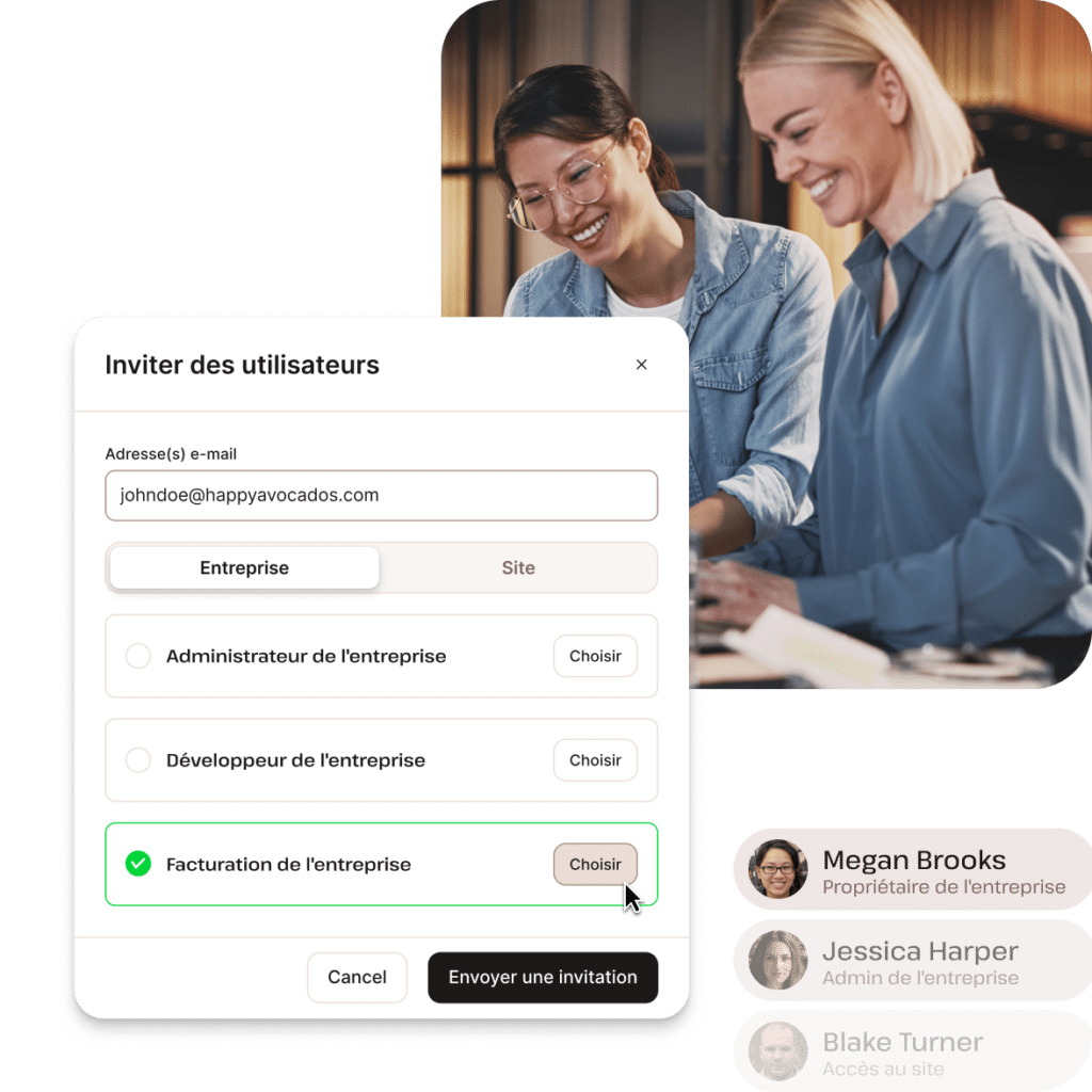 MyKinsta est conçu pour les équipes et un nombre illimité d'utilisateurs