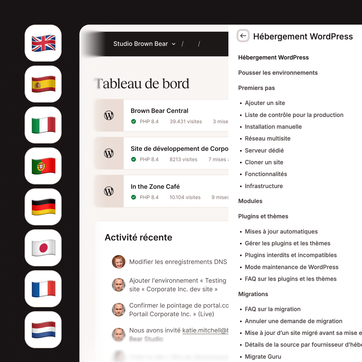 Un support global adapté à vos besoins locaux