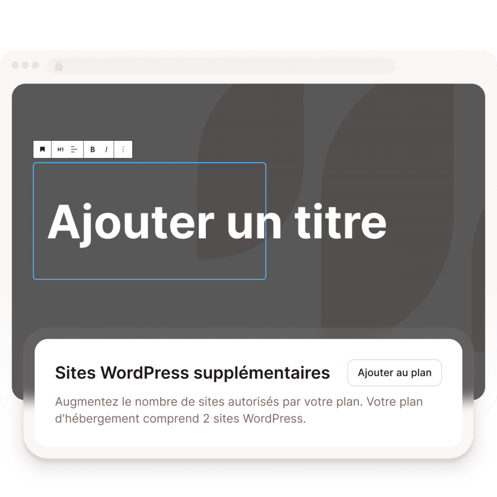 Ajouter un site WordPress supplémentaire