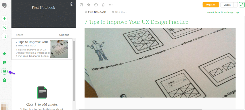 Clip di Evernote