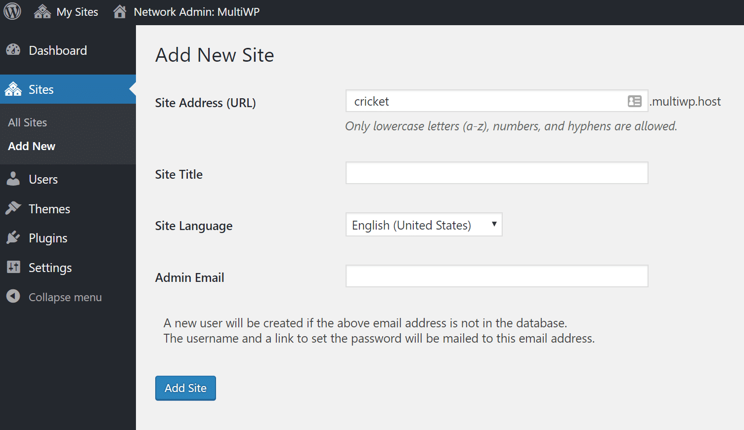 Multisite - creare un sottosito