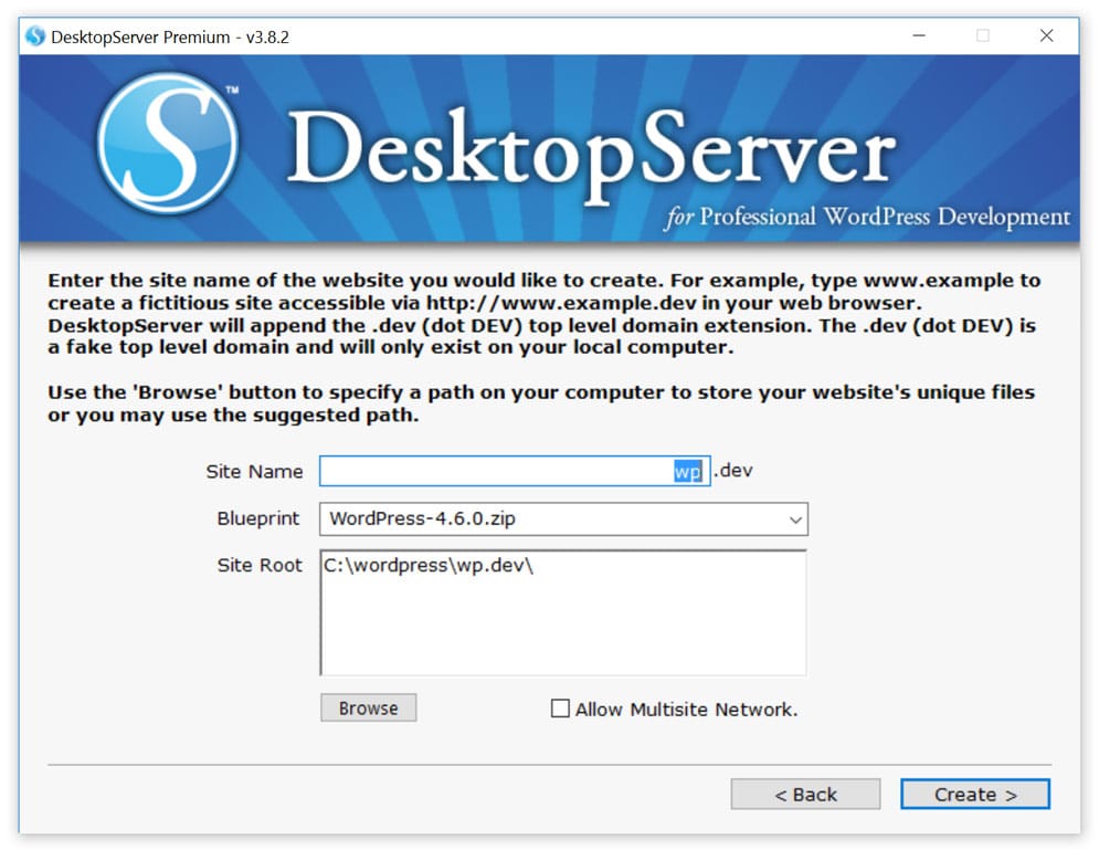Dev site WP Sito dev WP
