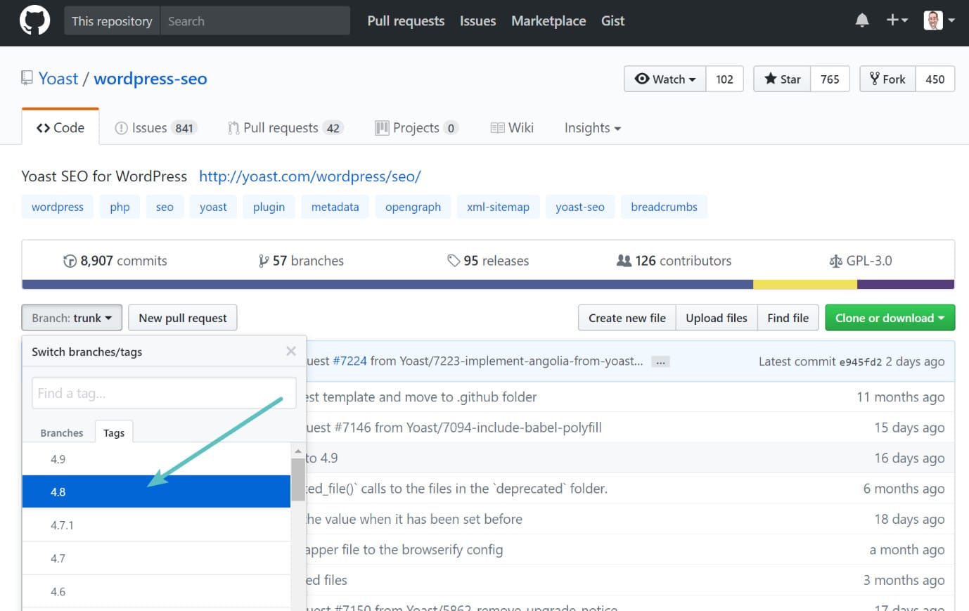 Plugin WordPress su GitHub