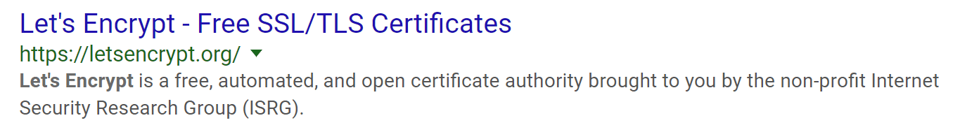 SSL/TLS certificates