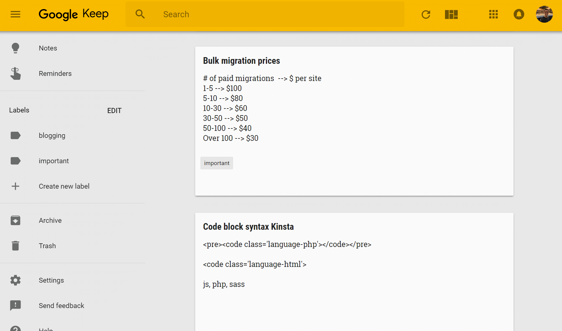 Google Keep