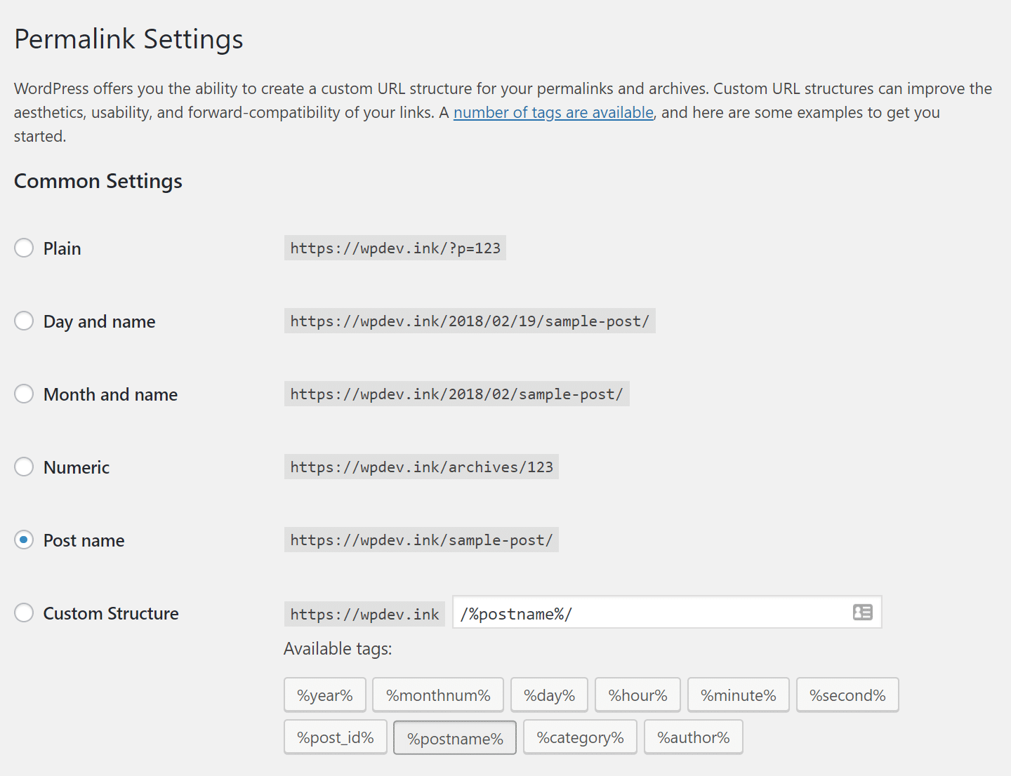 Permalink di WordPress