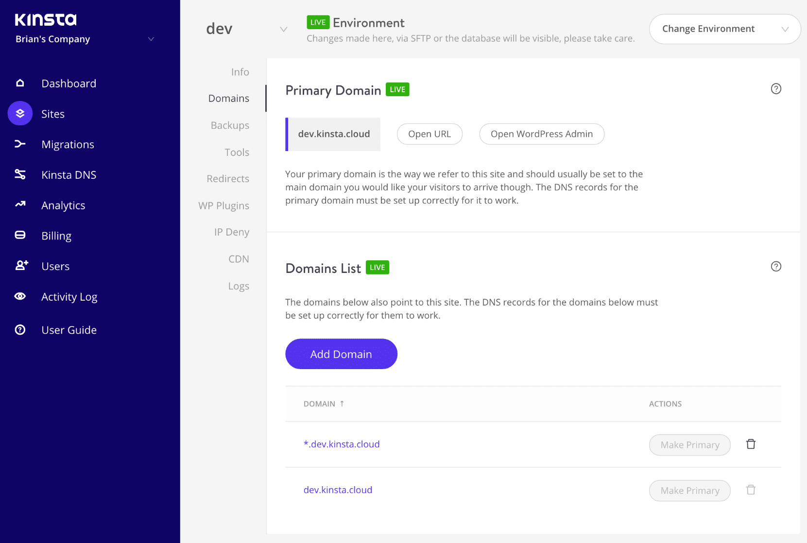 URL temporaneo WordPress