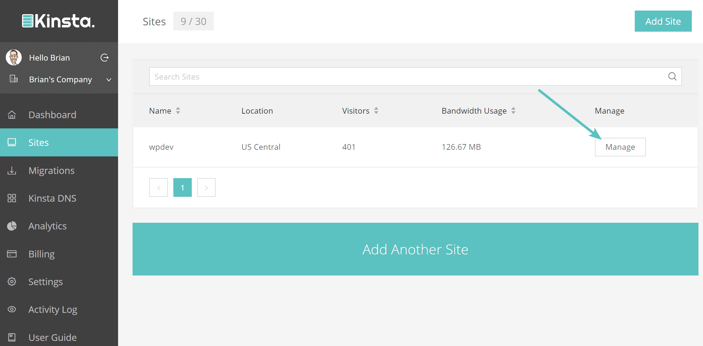 Gestisci Sito WordPress