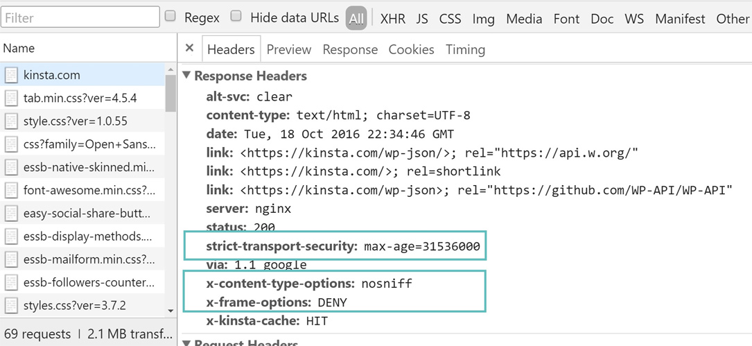 Header Sicurezza HTTP WordPress