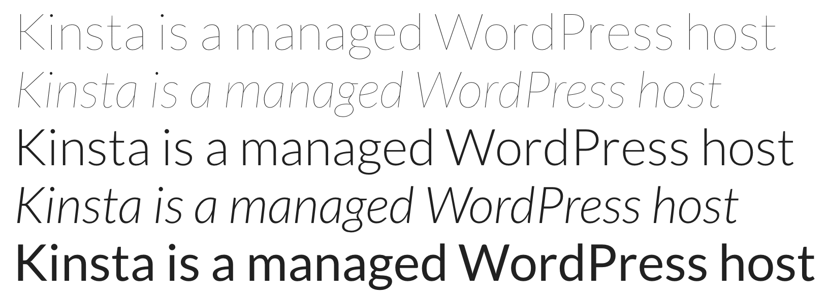 Lato Google font