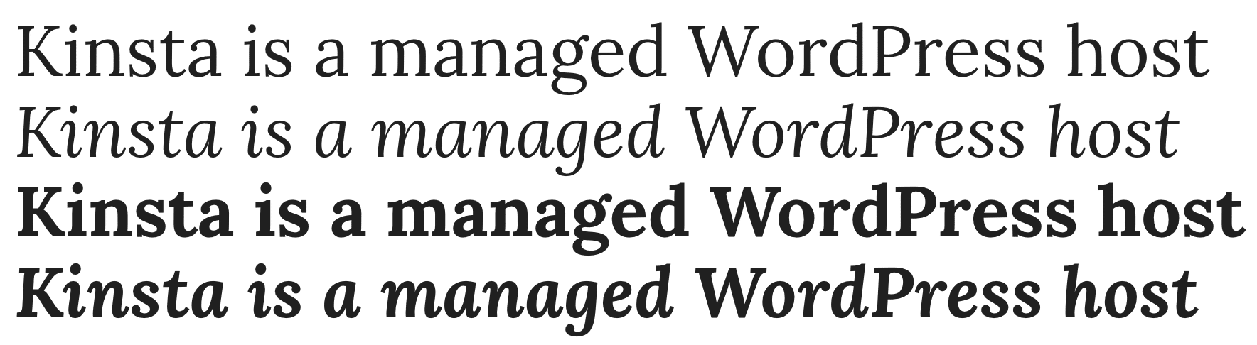 Lora Google font