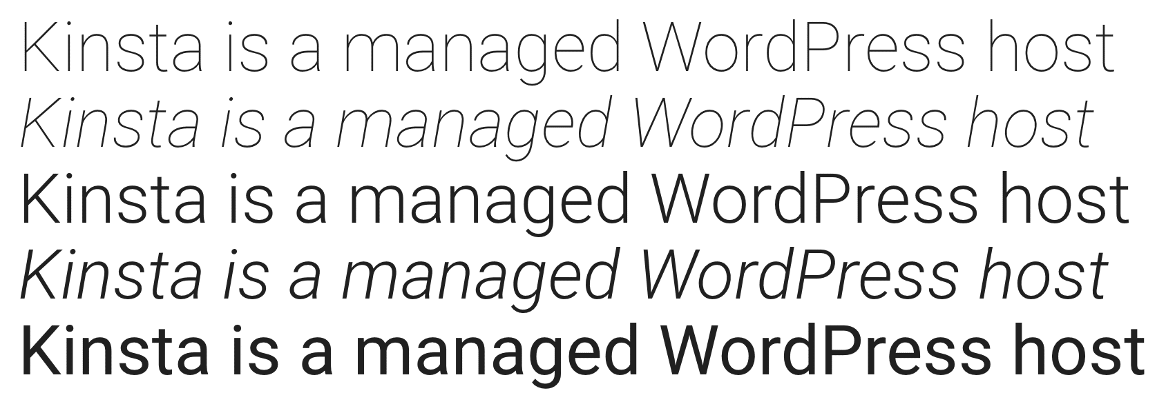 Roboto Google web font