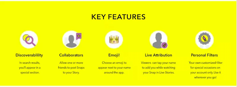 Funzionalità principali di Snapchat