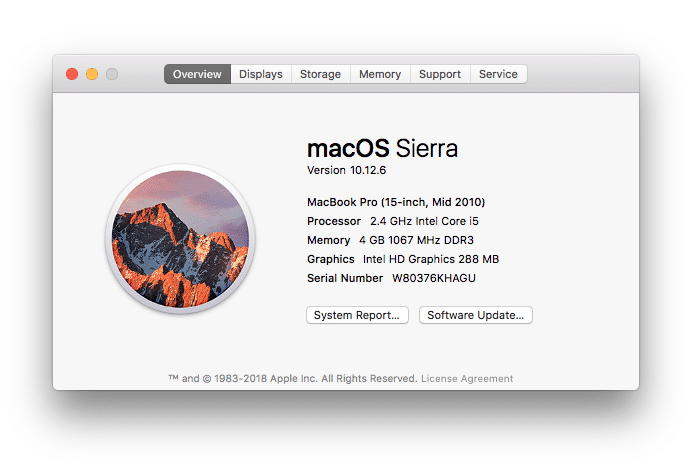 Scheda Informazioni su questo Mac