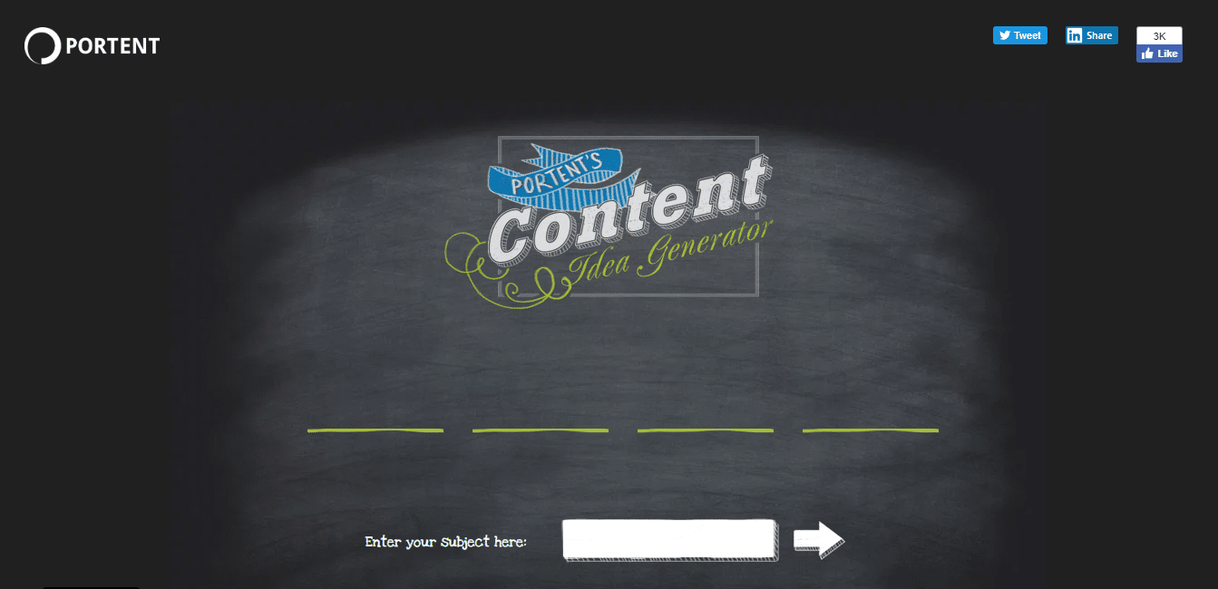 I migliori strumenti di analisi delle headline: Content Idea Generator di Portent