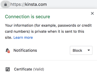 SSL in Chrome