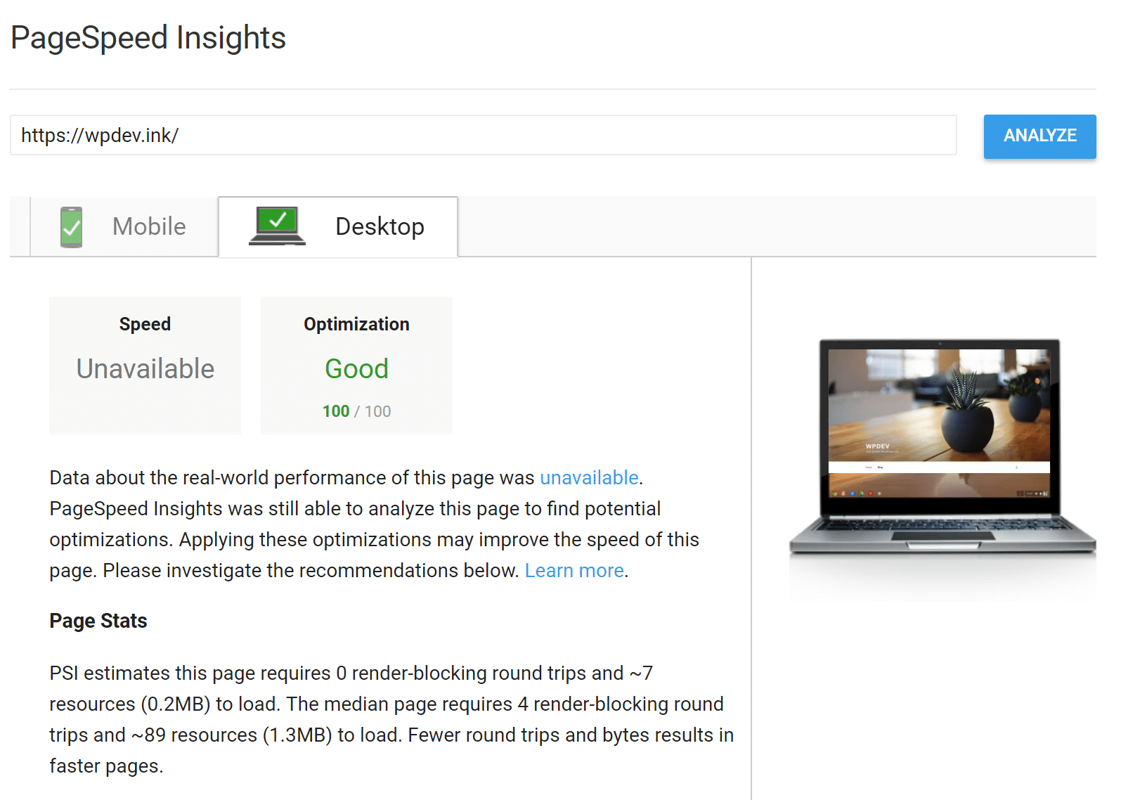 Google PageSpeed Insights