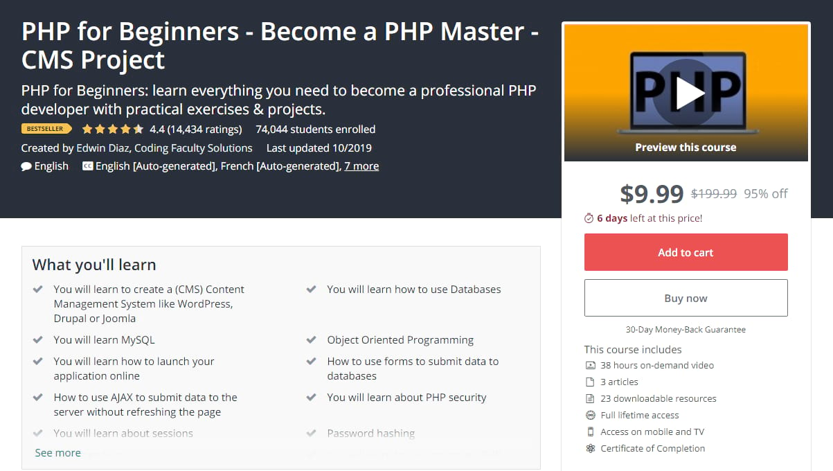 PHP for Beginners