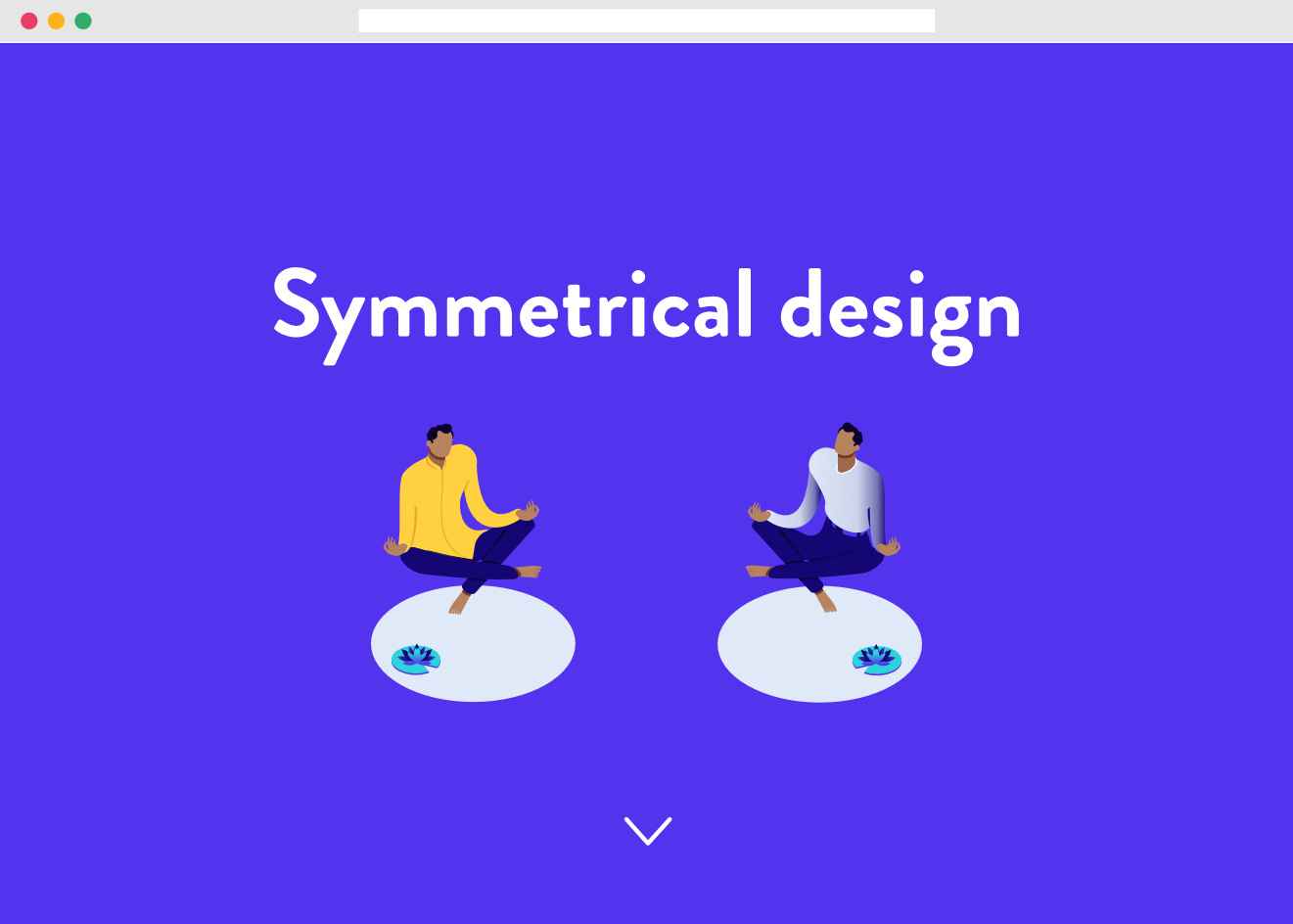 Esempio di layout simmetrico