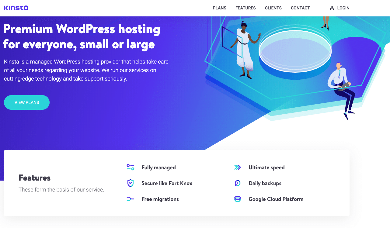 Menu globale nell’header di Kinsta