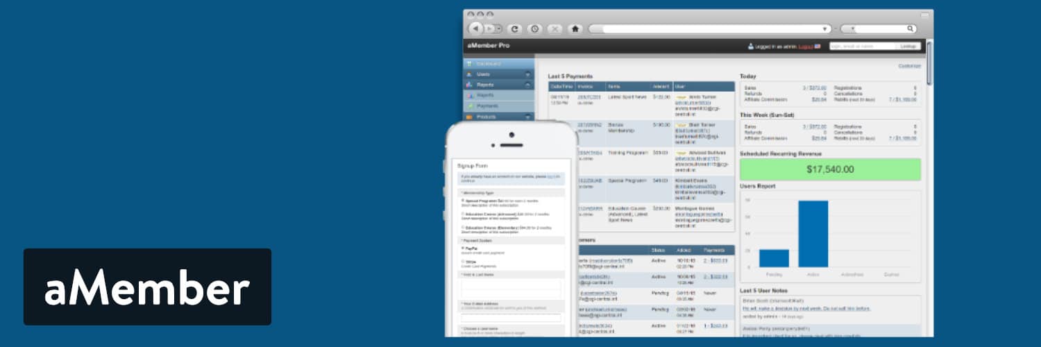 Plugin WordPress aMember Pro