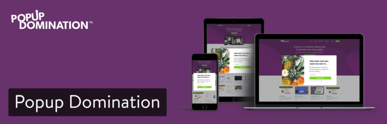 Banner del plugin WordPress Popup Domination