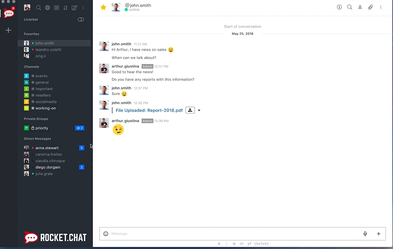 Опен чат. Рокет чат. Rocket chat Интерфейс. Rocket.chat видеоконференция. Меню сверху в ROCKETCHAT.