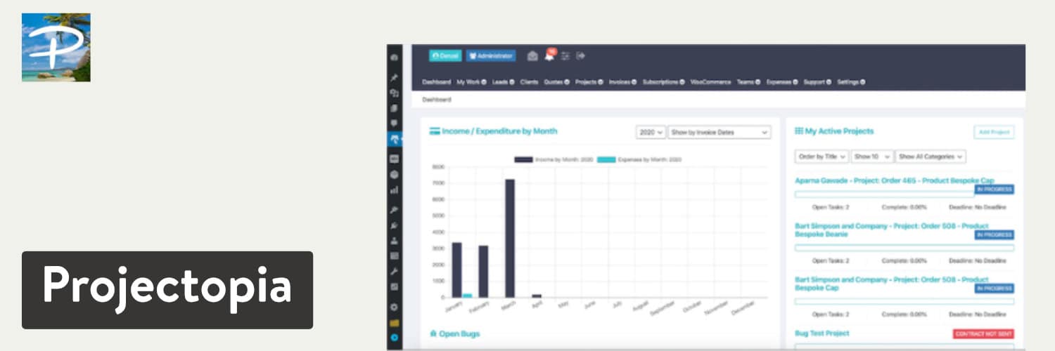 Plugin WordPress Projectopia