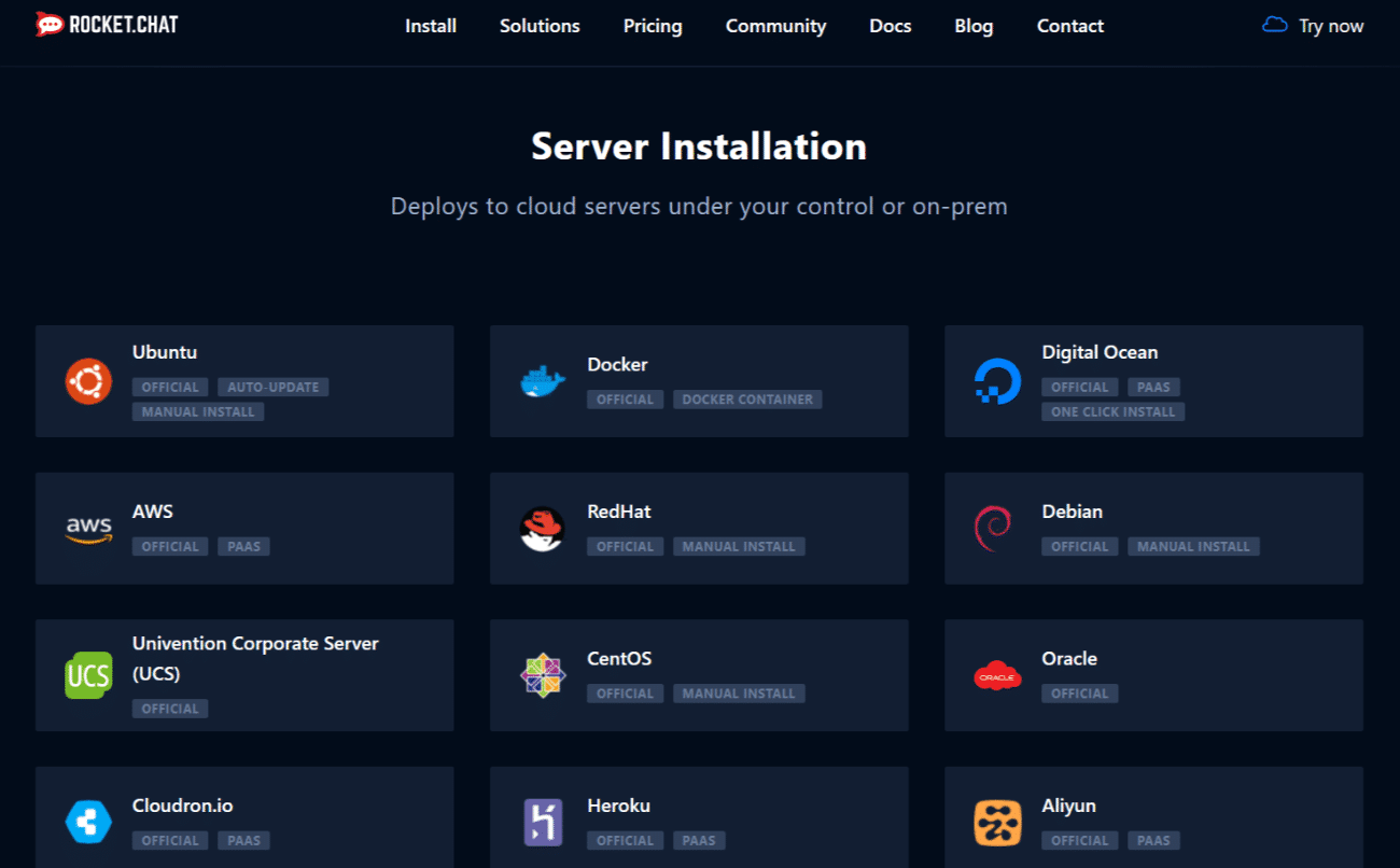 rocket chat server