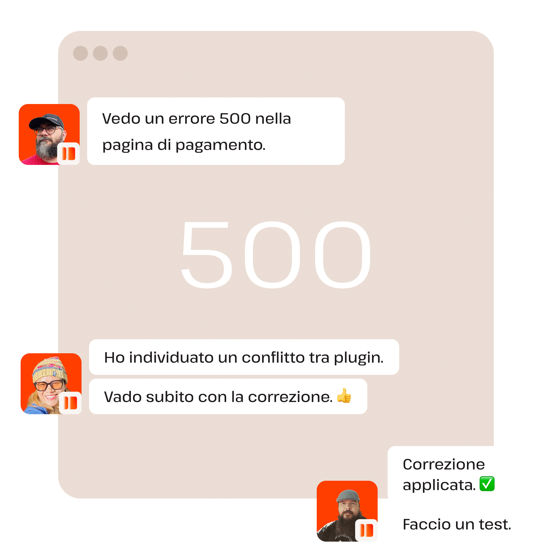 Get collaborative problem solving from Kinsta support