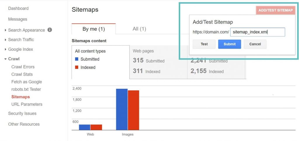 googleにサイトマップを送信