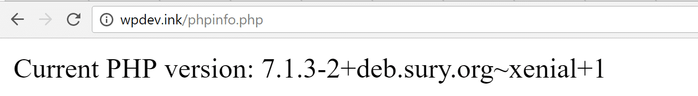 Check PHP version in browser PHPのバージョンをブラウザで確認する