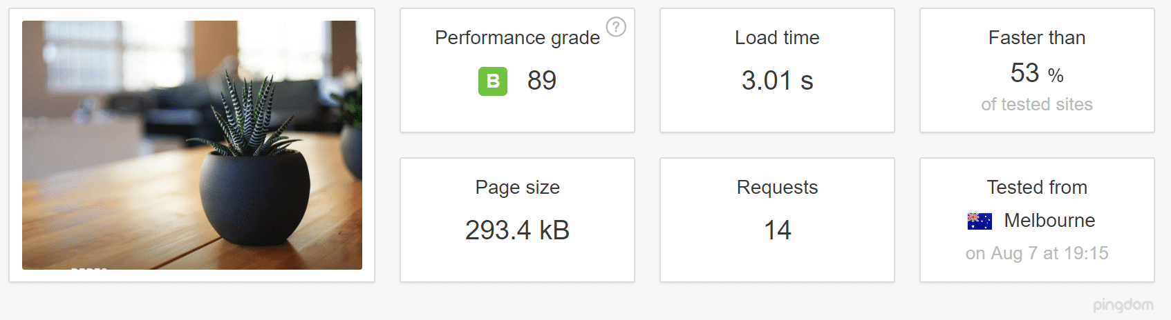 スピードテスト Perf3 メルボルン