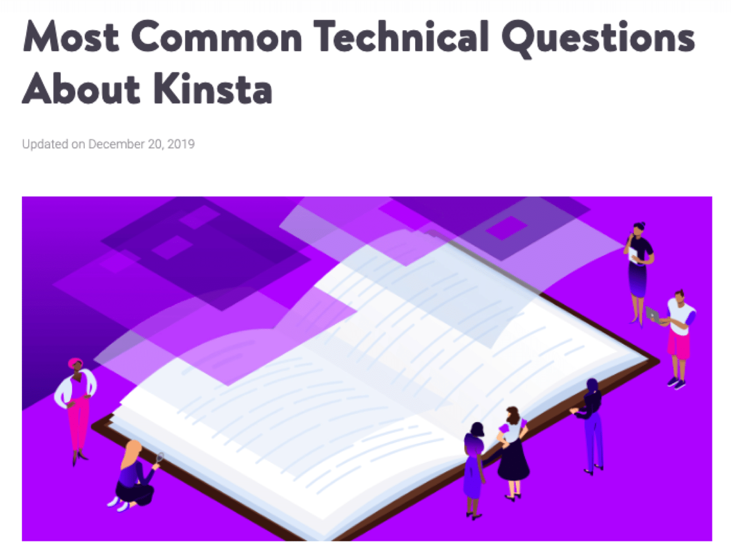 Kinstaにおける不朽のコンテンツの例（技術面でのよくある質問）