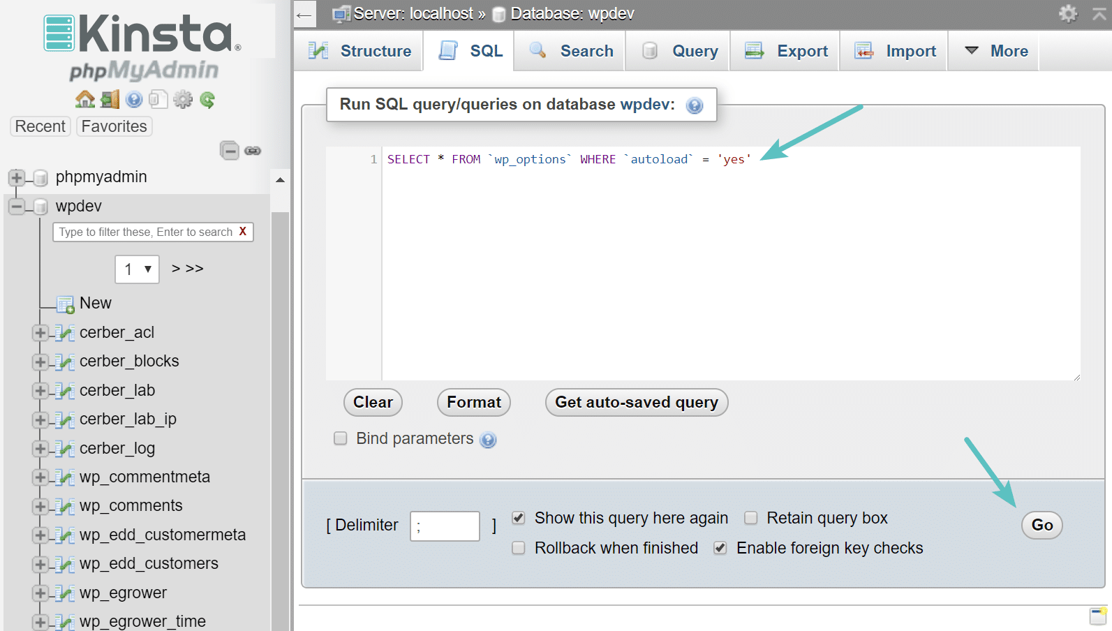 wp_optionsの自動読み込みデータを見つける