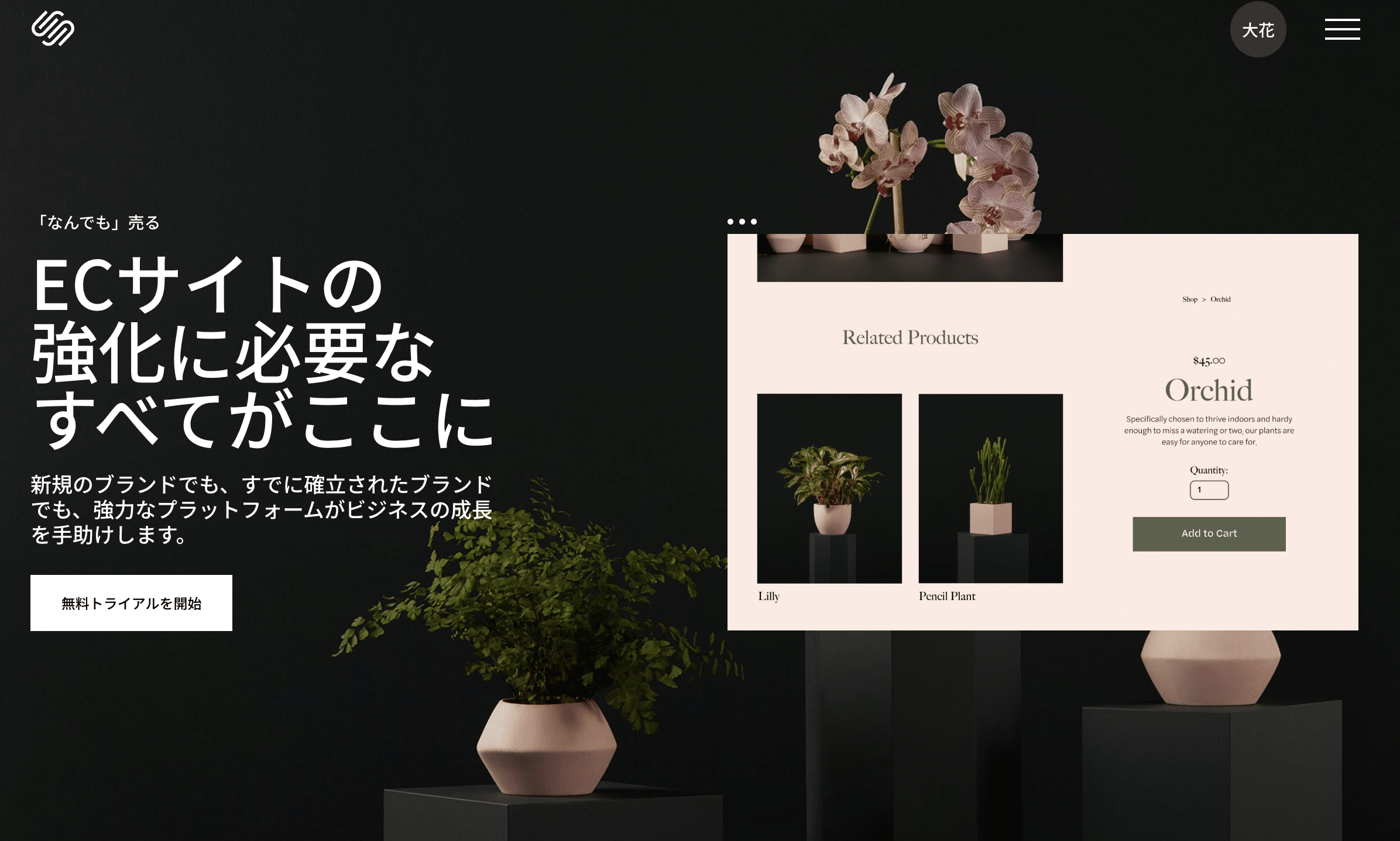 SquarespaceのEC機能