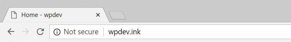 Chrome 68 Niet veilig